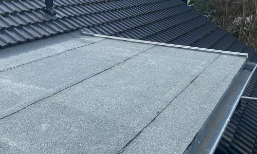 Ansicht eines Flachdachs